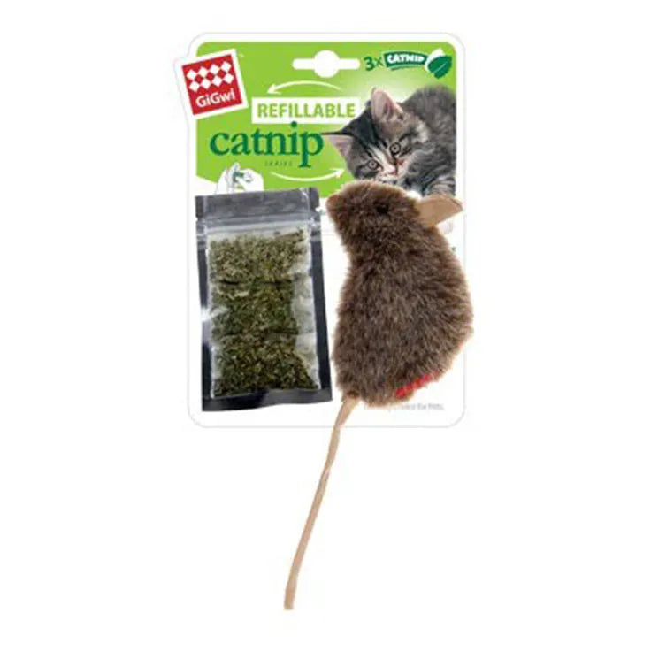 GiGwi – Refillable Catnip – Natural Mouse Cat Toy